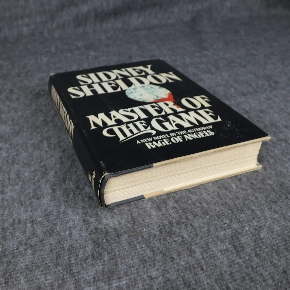 Vintage Master Of The Game Sidney Sheldon Black HC DJ 1982 USA Thriller